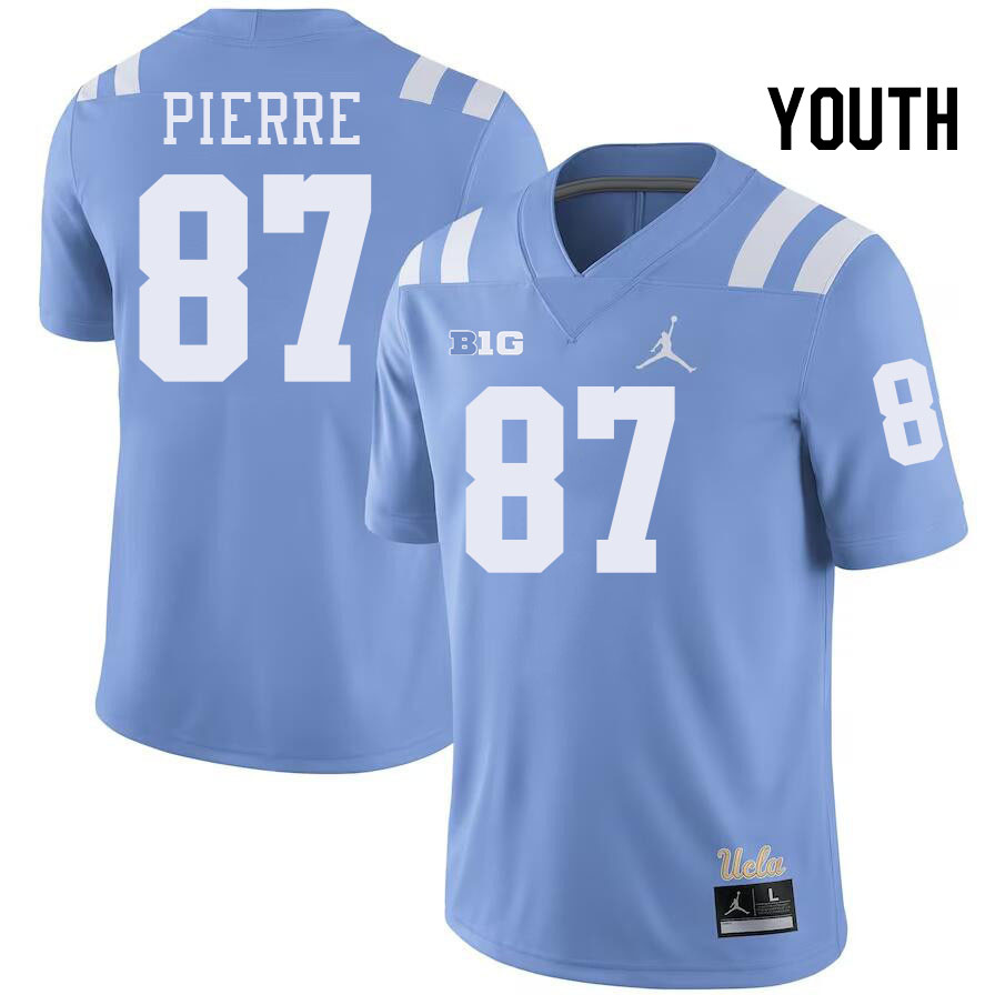 Youth #87 Bryce Pierre UCLA Bruins College Football Jerseys Stitched-Power Blue